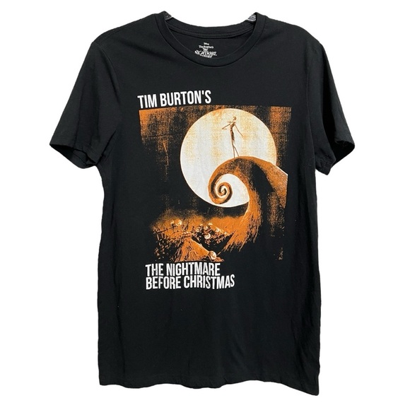 Disney’s Tim Burton’s Nightmare Before Christmas Short Sleeve Tee Mens Size M - Picture 1 of 4